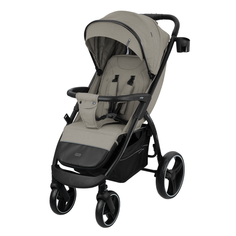Коляска прогулочная детская Indigo EPICA XL с большими колесами складная бежевый