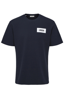 Футболка мужская Selected 16077771 синяя L