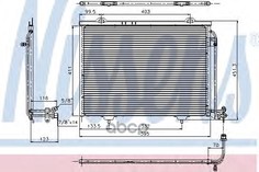 Радиатор Кондиционера [595Х411] NISSENS 94282