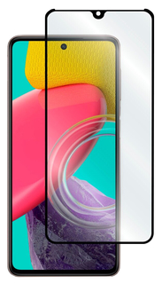 Защитное стекло Luxcase 2.5D FG для Samsung Galaxy M53 черная рамка