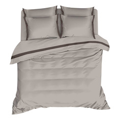 Комплект постельного белья Mona Liza Ti семейный мако-сатин бежевый