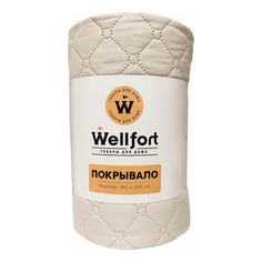 Покрывало Wellfort Свежий ветер 180 х 200 см бежевое