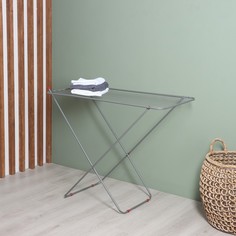 Сушилка для белья напольная Rigel, 10м, цвет серебро, 120х40х13 см No Brand