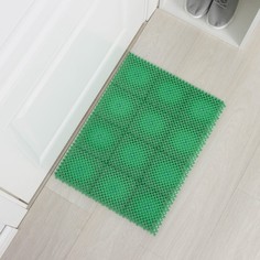 Коврик придверный пластмассовый Gras, 41?54 см, цвет зеленый No Brand