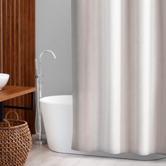 Штора для ванной комнаты Классик, с люверсами, 180?180 см, EVA, цвет белый No Brand