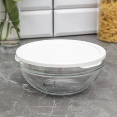 Салатник закаленный с крышкой Chef`s, d=17,2 см No Brand