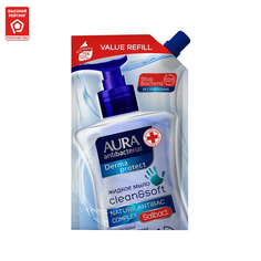 Антибактериальное дезинфицирующее жидкое мыло антибактериальное Derma Protect 500мл Aura