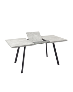 Стол обеденный PLAIN, 116-158*74, бетон/черный Stool Group