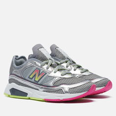 Женские кроссовки New Balance X-Racer серебряный, размер 36.5 EU
