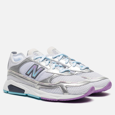 Женские кроссовки New Balance X-Racer серебряный, размер 36.5 EU