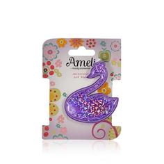 Заколка для волос Ameli блестящие фигурки 1 шт