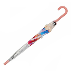 Зонт полуавтоматический детский Raindrops, прозрачный с аппликацией