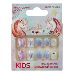 Накладные ногти детские Кристаллы 10 шт No Brand