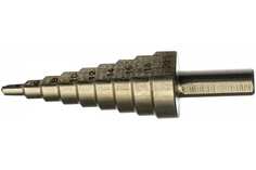 Сверло ступенчатое HSS по металлу, 9 ступеней, 4-20 мм | код 36382М | FIT (1 шт.) F.It