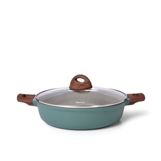 Сотейник Fissman алюминий Firenze 28x7.2см, 3.8л, с крышкой, алюминий, стекло 14280_