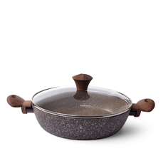 Сотейник Fissman Magic brown 26x6.5см, 2.85л, с крышкой, алюминий, стекло 4336_