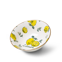 Набор салатников Fissman Limoncello 2 штук 21х21х7.8см, фарфор 6043_