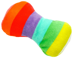 Игрушка для собак Мягкая кость, 15 см, радужная расцветка Пижон