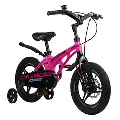 Детский Двухколесный Велосипед MAXISCOO Cosmic Deluxe 14 Розовый, Литые Диски 2023