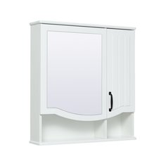 Зеркало шкаф для ванной / Runo / Марсель 65 белый РУНО