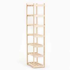 Стеллаж серия F MAX 2/1, 7 полок 200x63x37 см, высота полки 30см No Brand