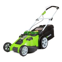 Газонокосилка Greenworks аккумуляторная, 40V, бесщёточная, 41 см, АКБ 4Ач и ЗУ, 2517907UB