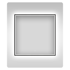 Влагостойкое зеркало с подсветкой для ванной Wellsee 7 Rays Spectrum 172200400, 50х50 см