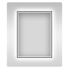 Влагостойкое зеркало с подсветкой для ванной Wellsee 7 Rays Spectrum 172201100, 40х60 см