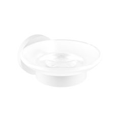 Стеклянная мыльница с держателем Wellsee Finishing Touch 182505000 цвет белый матовый