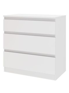 Комод Beneli МОРВИК, 3 ящика, Белый, 70х39,6х71 см, 1 шт.