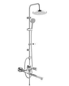 Душевая система с универсальным смесителем, Orange ALFI PR37-314cr, хром