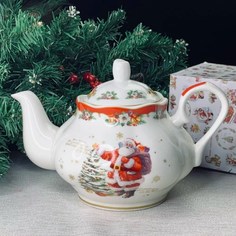 Чайник 1 л НОВОГОДНИЙ в под.уп. Фарфор 205-294 118-205-294 Lenardi