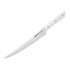 Нож кухонный поварской Samura Harakiri филейный для мяса рыбы профессиональный SHR-0048WF