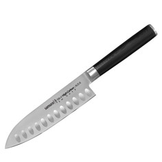 Нож кухонный поварской Samura Mo-V Сантоку для нарезки мяса профессиональный SM-0093/G-10