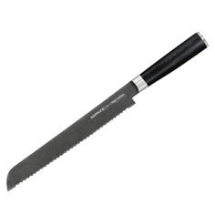 Нож кухонный поварской Samura Mo-V Stonewash для хлеба профессиональный SM-0055B