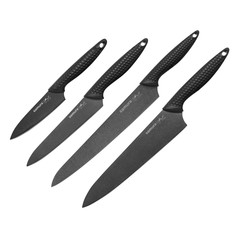 Набор кухонных ножей Samura Golf Stonewash овощной универсальный слайсер Шеф SG-0240B