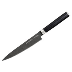 Нож кухонный Samura Mo-V Stonewash универсальный для нарезки профессиональный SM-0023B