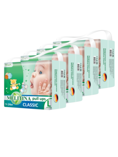 Подгузники трусики Melitina Classic размер L 4 9-14 кг 144 штуки