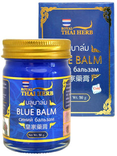 Тайский синий бальзам для тела регенерирующий Royal Thai Herb 50 г