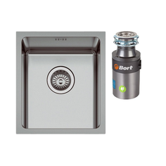 Комплект Мойка кухонная Seaman Eco Roma SMR-4438A + Измельчитель отходов Bort Titan 4000
