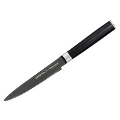 Нож кухонный поварской Samura Mo-V Stonewash для томатов профессиональный SM-0071B