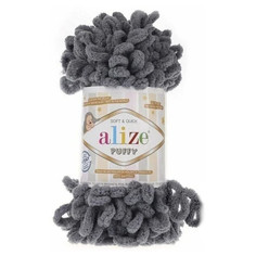ALIZE Пряжа "Puffy" 100 % микрополиэстер 9м/100г (87 св. угольный)