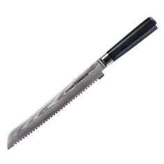 Нож кухонный поварской Samura Damascus для хлеба профессиональный SD-0055/G-10