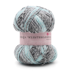 Пряжа Пехорка Ровница Мультиколоровая, 200г, 400м (шерсть, акрил) (562 М), 5 мотков