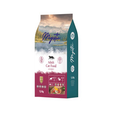 Сухой корм для кошек Mystic Adult Cat Food Gourmet с курицей, бараниной и рыбой, 1.5 кг