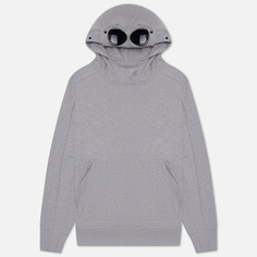 Мужская толстовка C.P. Company Goggle Hoodie Diagonal Raised Fleece серый, Размер L
