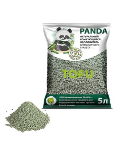 Наполнитель Panda Тофу комкующийся с ароматом зеленого чая, 15л
