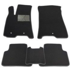 Автомобильные Коврики Салона Eva Черный Ромб С Серым Кантом Пластиковый Подпятник Для Merc Auto Defender