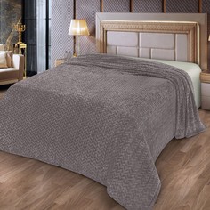 Плед Волна 150х205см, велсофт 250г/м, 100% полиэстер No Brand
