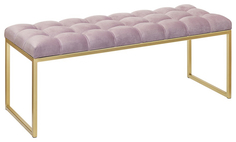 Банкетка-скамейка GreenWeen ALBA 110х40х45 золотой/dusty pink